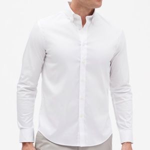 Banana Republic Slim Fit Tech Shirt (White)